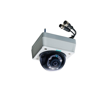 Moxa VPort P16-1MP-M12-IR-CAM80 degree CT - EN50155, HD image, fixed-dome IP camera, PoE, M12 connector, IR, MIC, 1DI, 8.0mm len by MOXA